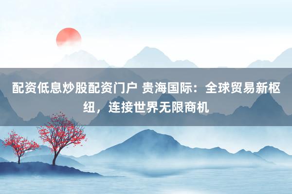 配资低息炒股配资门户 贵海国际：全球贸易新枢纽，连接世界无限商机