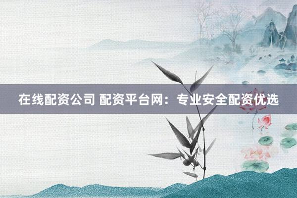 在线配资公司 配资平台网：专业安全配资优选